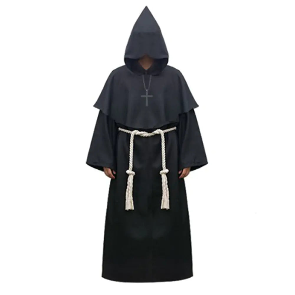 Medieval Priest Robe for Halloween Cosplay Costume