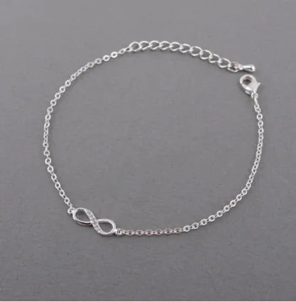 Eight point diamond collar clavicle chain bracelet