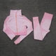 crop top pink sexy basic patchwork