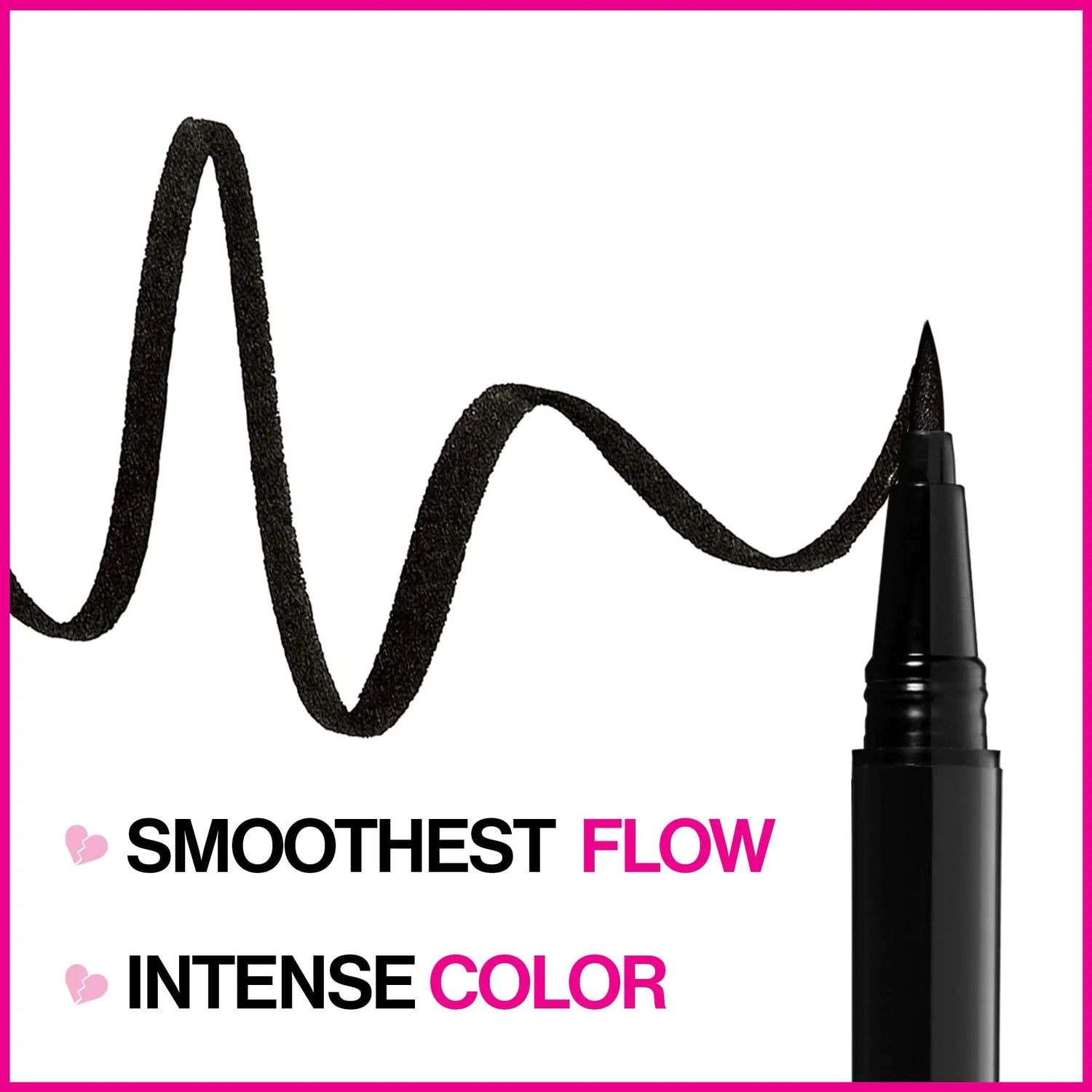 wet n wild Mega Last Breakup Proof Liquid Eyeliner - Quick Drying, Smudge-Resistant, 16-Hour Wear - Cruelty-Free &amp; Vegan - Black 0.03 Fl Oz (Pack of 1)