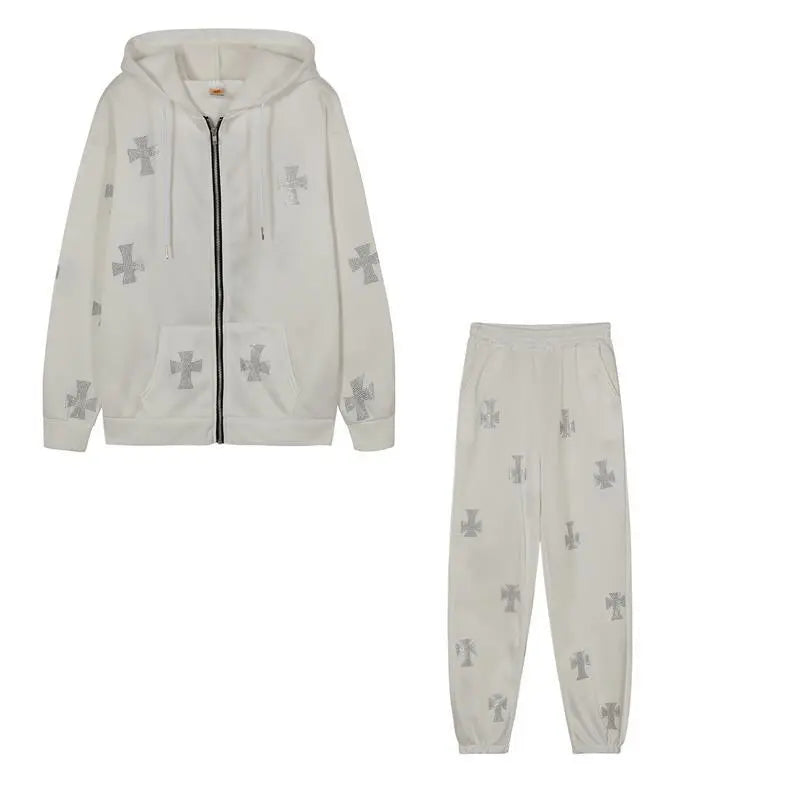 Cross Design Two-Piece Set