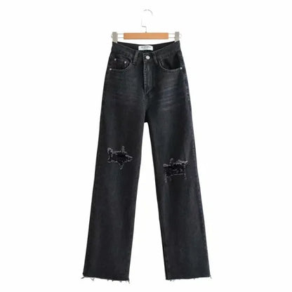 Ripped Flare Pants