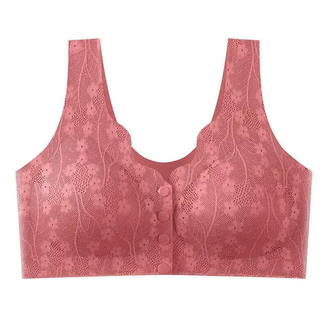 Elderly Underwear With Lace Tank Top Bra