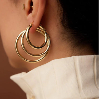 Gold Hoop Earrings Set for Women, 14K Small Huggie Earrings for Multiple Piercing Hypoallergenic Trendy Jewelry, Dainty Ball Cartilage Earrings for Women&