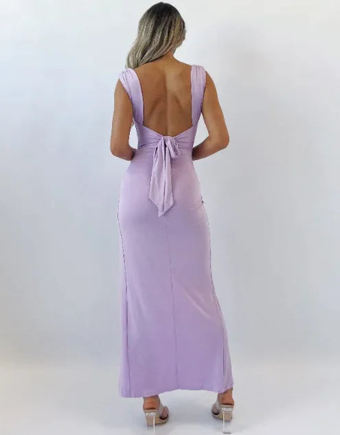 Slim Sleeveless Slit Dress