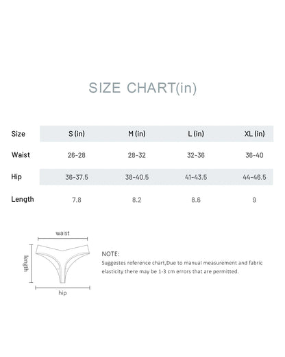 DEANGELMON Seamless Thongs for Women No Show Thong Underwear Women Comfortable Multiple Pack Small Candy-6pack